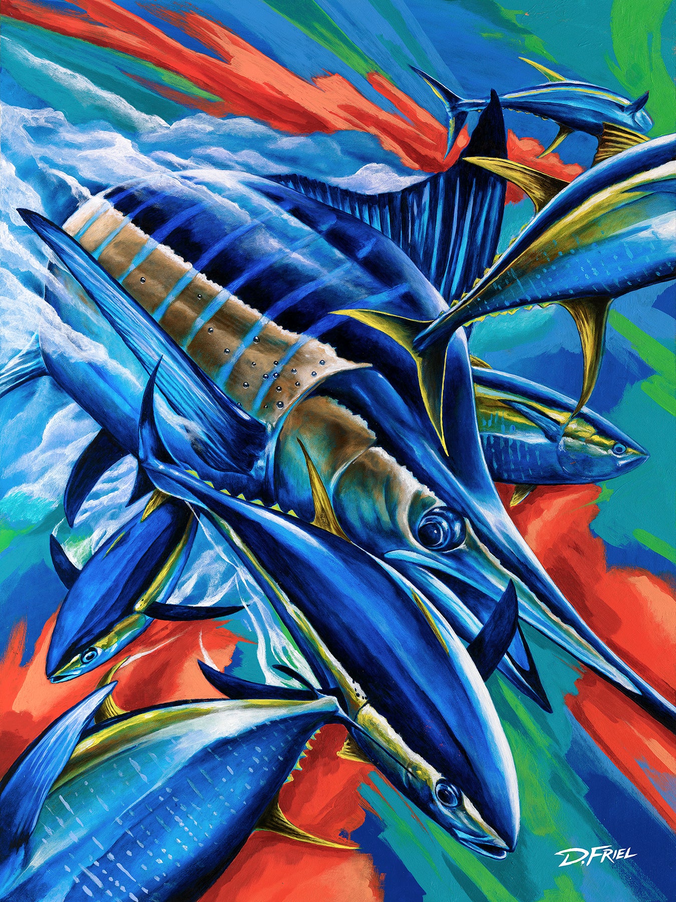 マイケル ルー 版画アート Interior with Rising Fish マイケル ルー 版画アート Interior with Rising Fish Rising