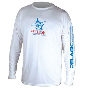 pelagic gear White Pelagic Long-Sleeved UV T-Shirt (Only XXL left)